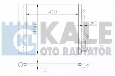 KALE OTO RADYATOR 342545 -  Конденсатор, кондиционер